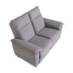 2 seater sofa in grey fabric