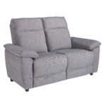 2 seater sofa in grey fabric