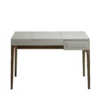 Nebliger Schminktisch aus Holz mit Klappspiegel und Schmuckschatulle