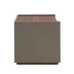 Bedside table walnut wood and MDF lacquered