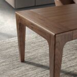 Table de salle à manger rectangulaire extensible en noyer