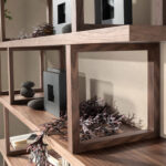 Estantería rectangular nogal