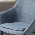 Silla tela azul grisáceo jaspeado