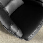 Silla giratoria polipiel negro