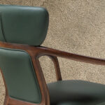 Sillón polipiel verde oscuro