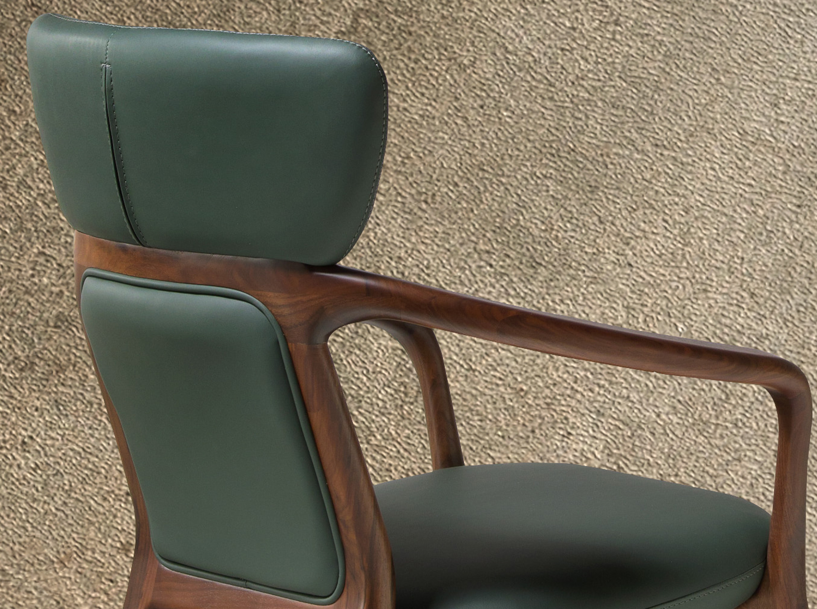 Sillón polipiel verde oscuro Sillón polipiel verde oscuro