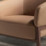 Sillón piel marrón