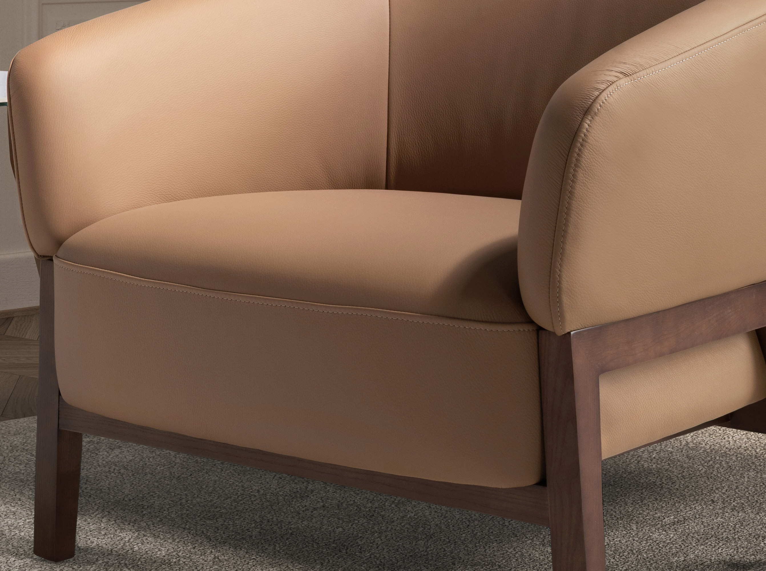 Sillón piel marrón Sillón piel marrón