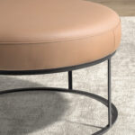 Banqueta piel marrón