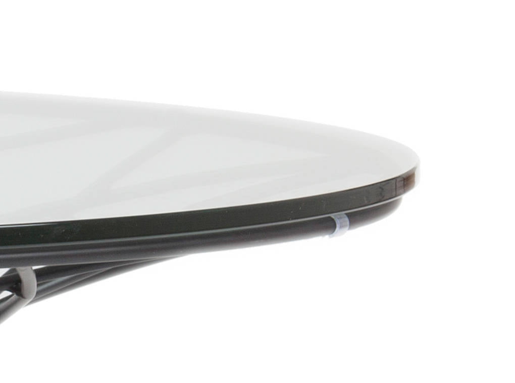Coffee table manufactured in steel with tempered glass top Coffee table manufactured in steel with tempered glass top