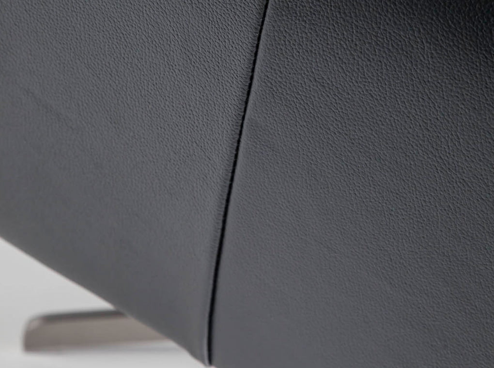 Swivel armchair upholstered in cowhide leather Swivel armchair upholstered in cowhide leather