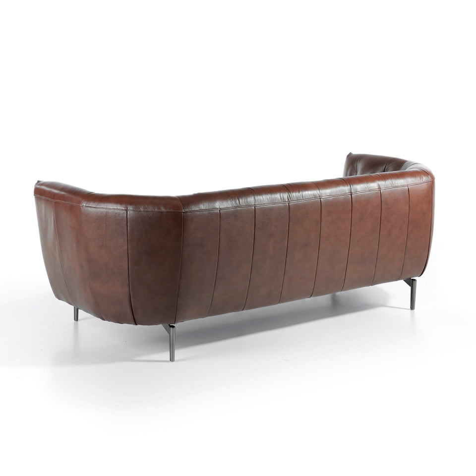 3-seater sofa upholstered in tufted leather 3-seater sofa upholstered in tufted leather