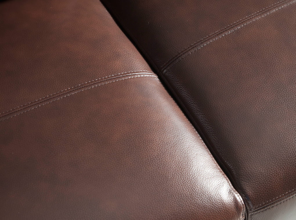 2 seater sofa upholstered in leather with chrome steel legs 2 seater sofa upholstered in leather with chrome steel legs