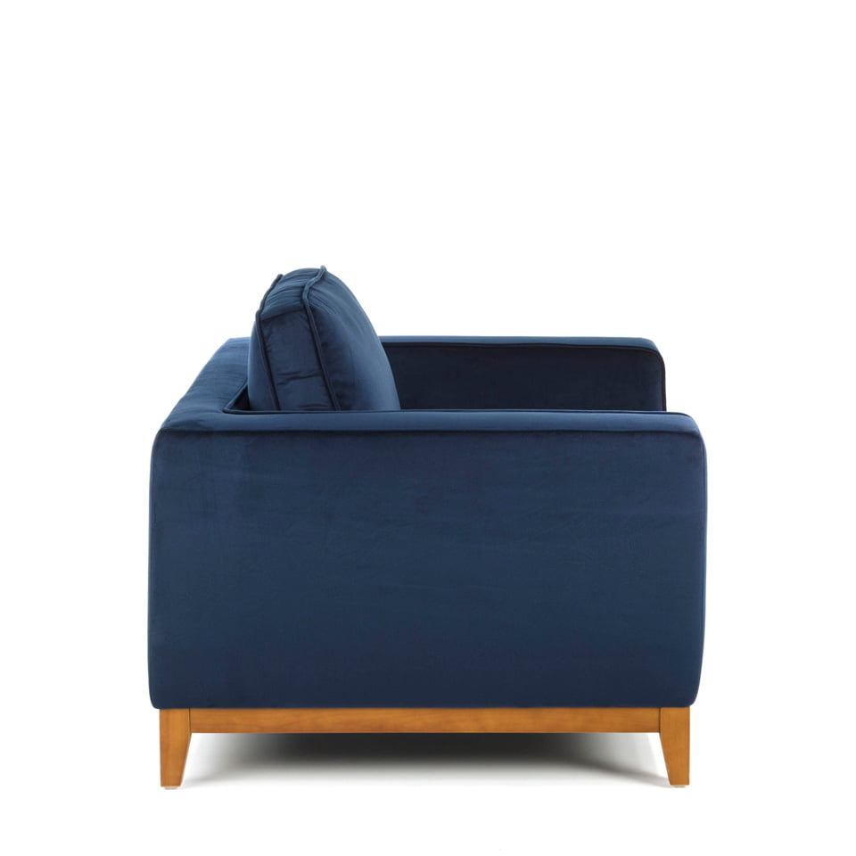 Armchair with legs in wood upholstered in velvet effect fabric Armchair with legs in wood upholstered in velvet effect fabric