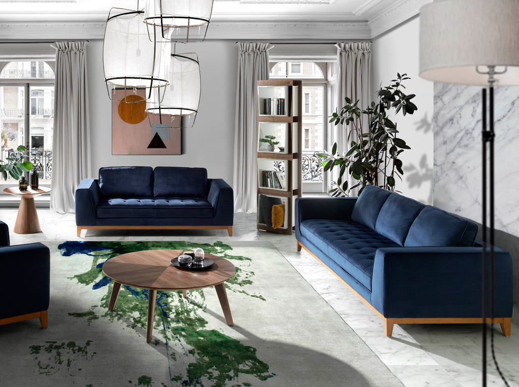 3 seat sofa with legs in wood 3 seat sofa with legs in wood