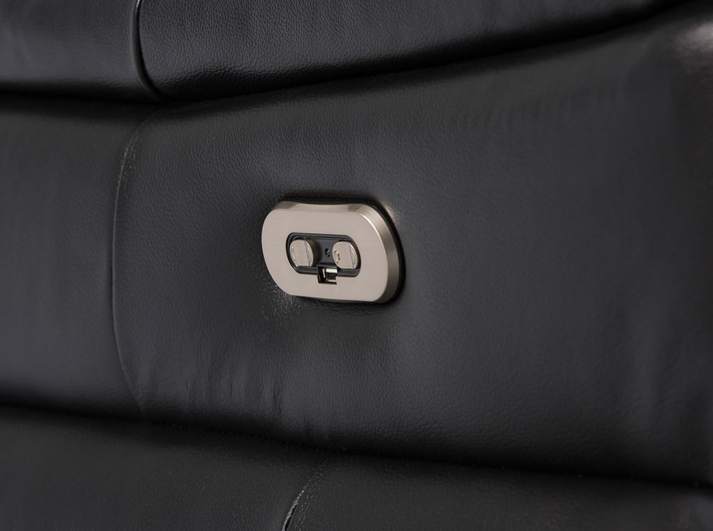 Chaise longue Sofa upholstered in leather with folding electric relax mechanism Chaise longue Sofa upholstered in leather with folding electric relax mechanism
