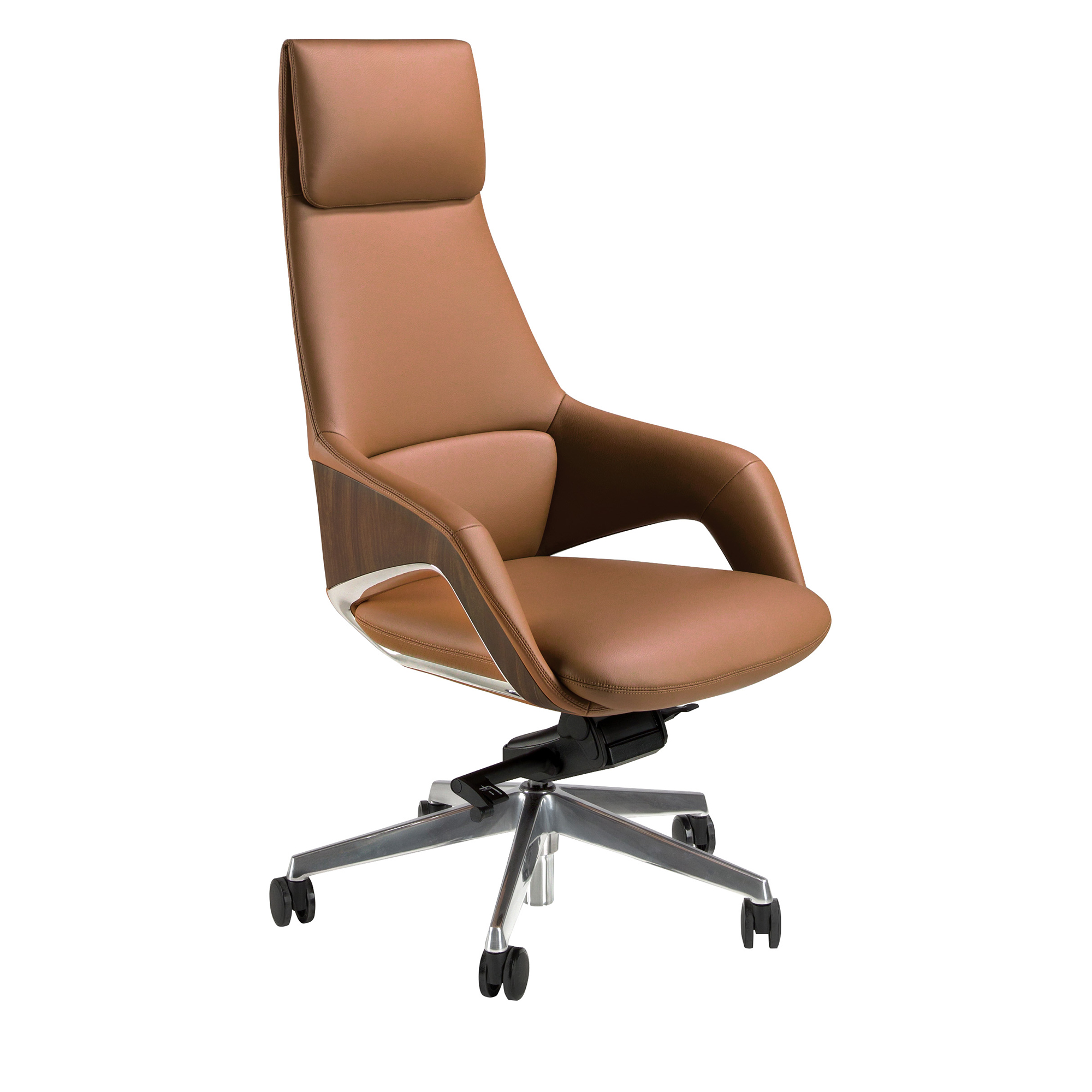 Brown leatherette Swivel Office Chair Brown leatherette Swivel Office Chair