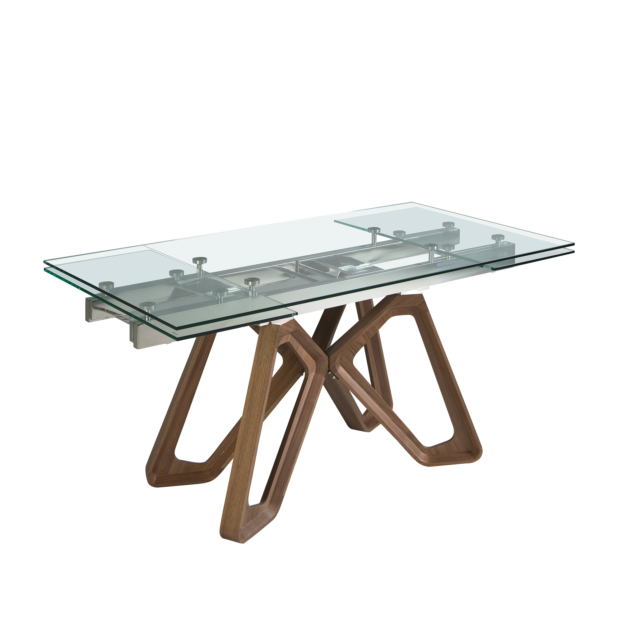 Mesa comedor extensible rectangular cristal templado Mesa comedor extensible rectangular cristal templado