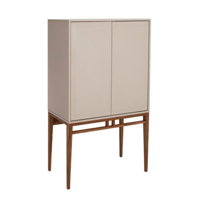 Aparador alto madera beige y nogal sideboard - Angel Cerdá