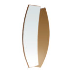 Organic walnut wall mirror