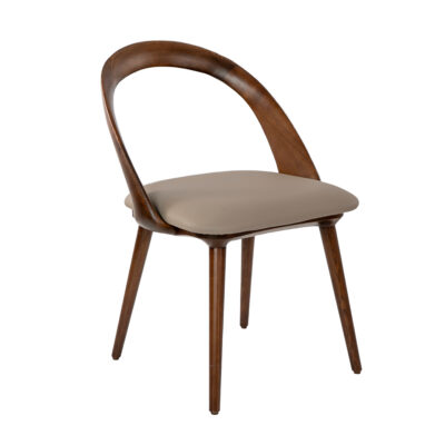 (Español) Silla nogal y polipiel visón chair - Angel Cerda