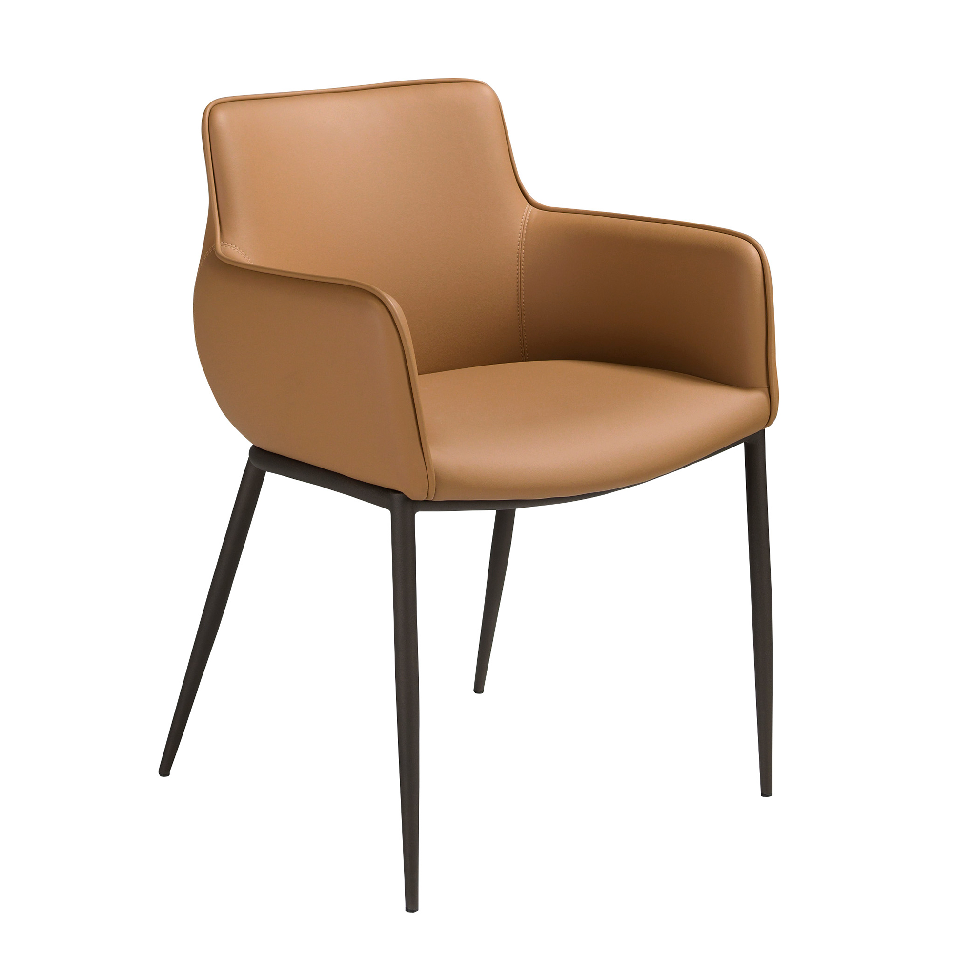 Chaise similicuir marron Chaise similicuir marron