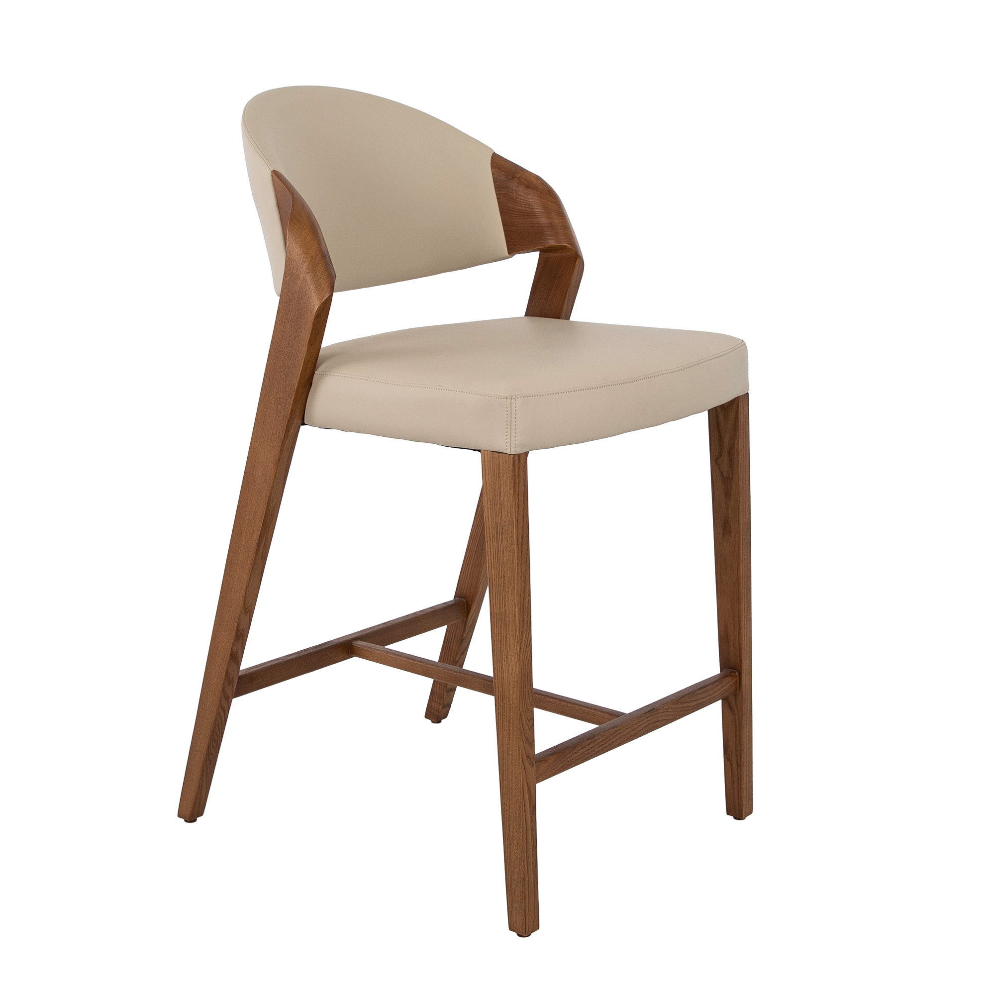 Табурет из экокожи цвета норки