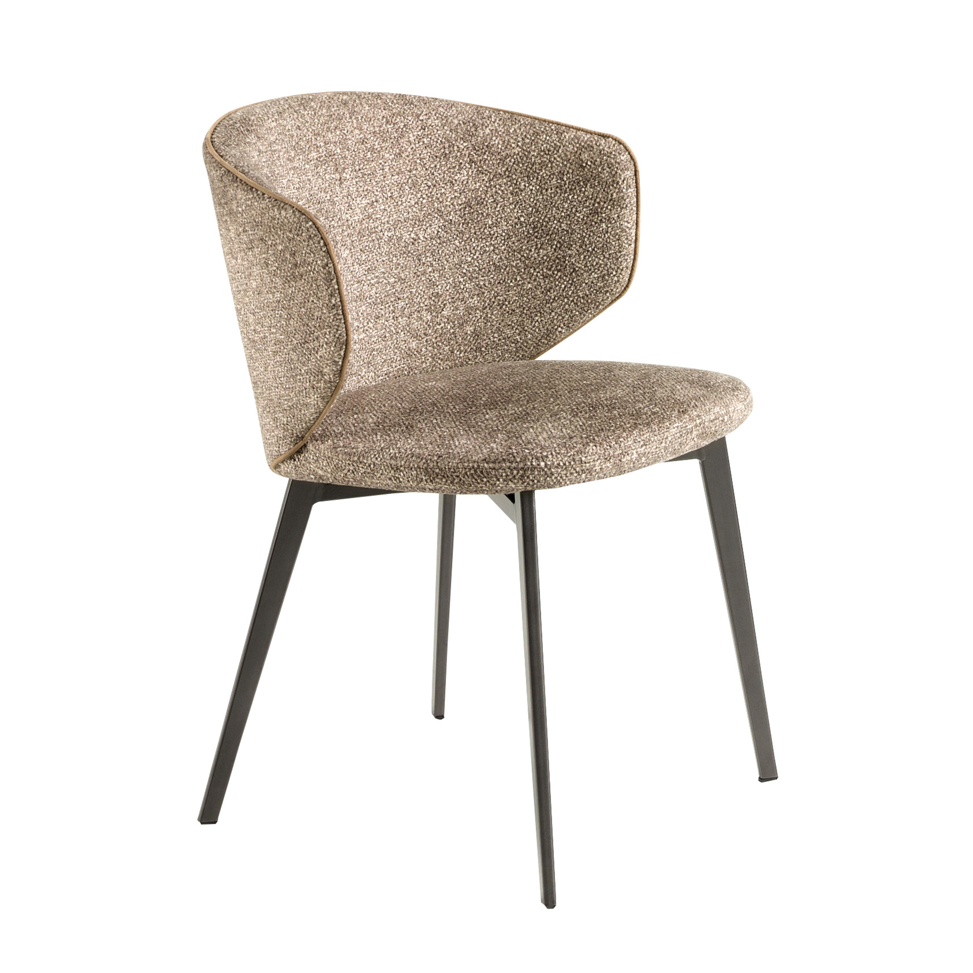 Коричневый стул из мраморной ткани Коричневый стул из мраморной ткани