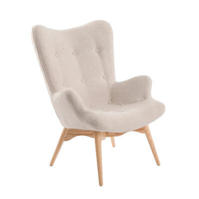 Sillón tela beige armchair - Angel Cerda