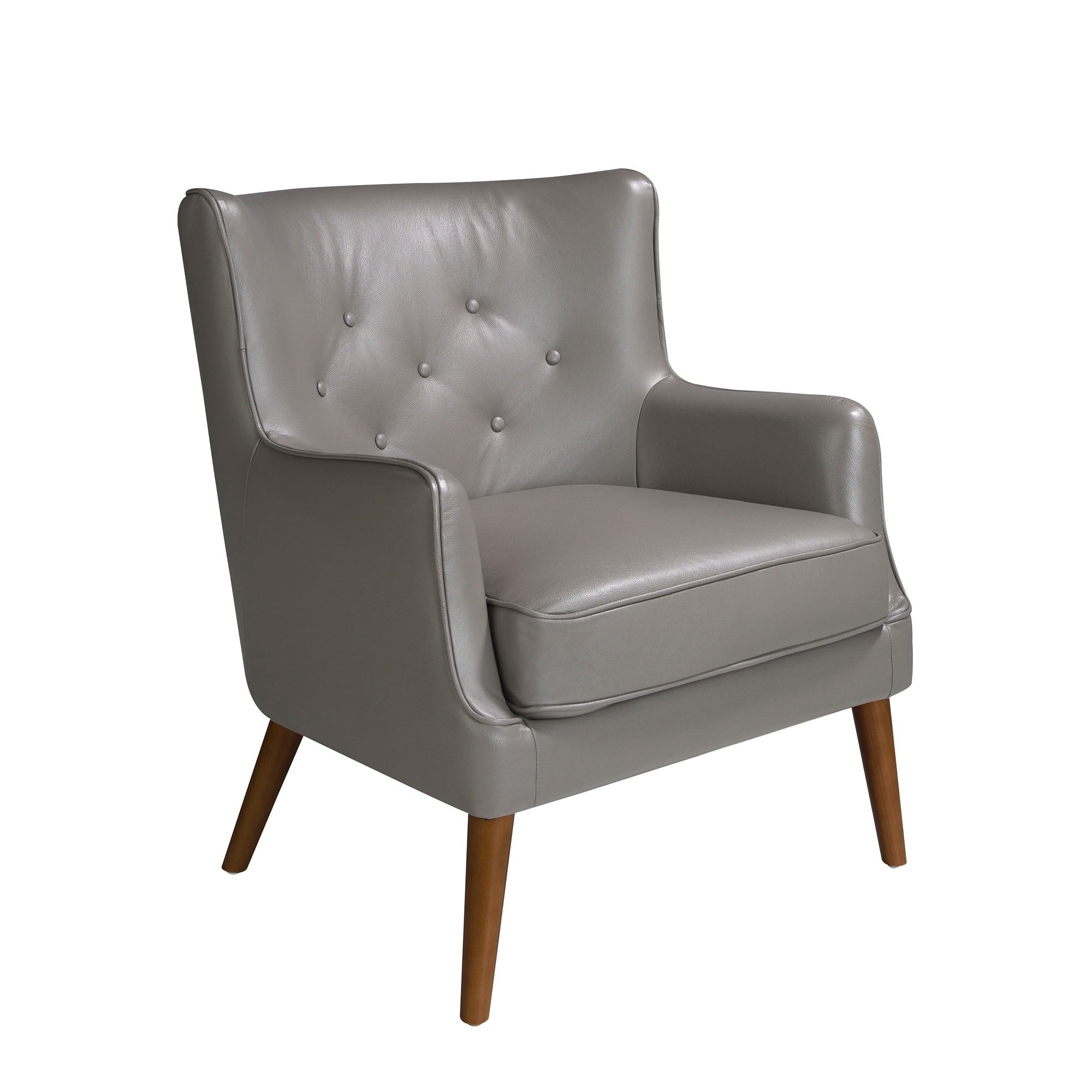 Sillón Chester piel gris oscuro