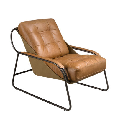 (Español) Sillón piel marrón armchair - Angel Cerdá