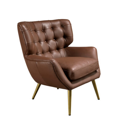 (Español) Sillón Chester piel marrón oscuro armchair - Angel Cerdá