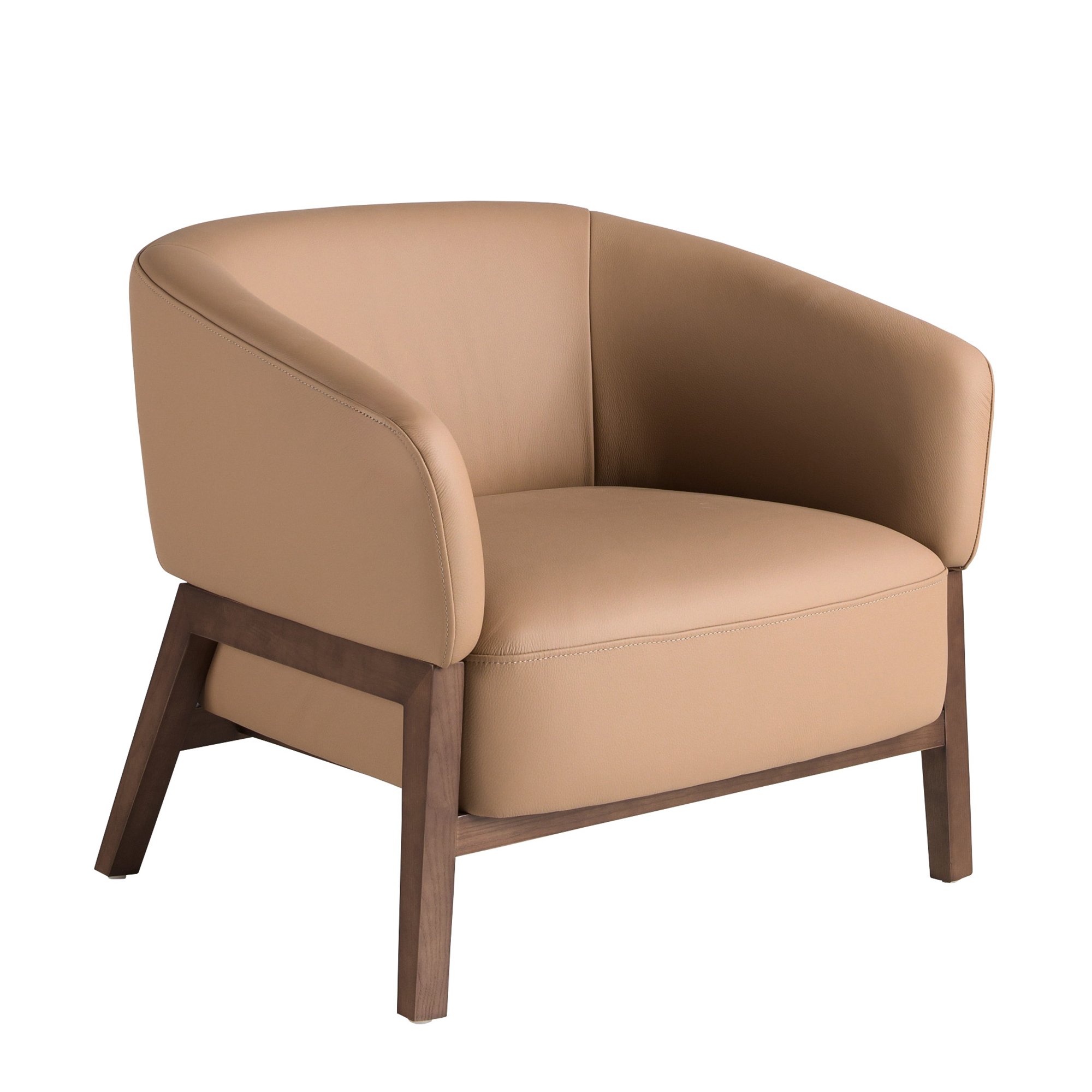 Коричневое кожаное кресло Коричневое кожаное кресло