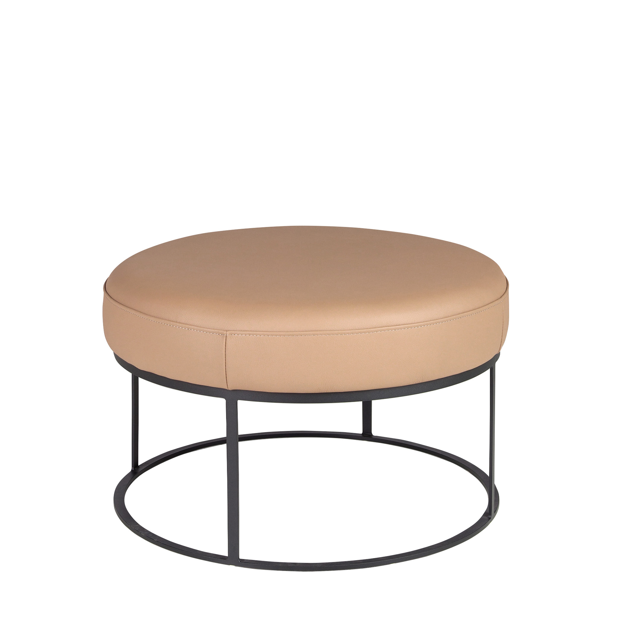 Banqueta piel marrón