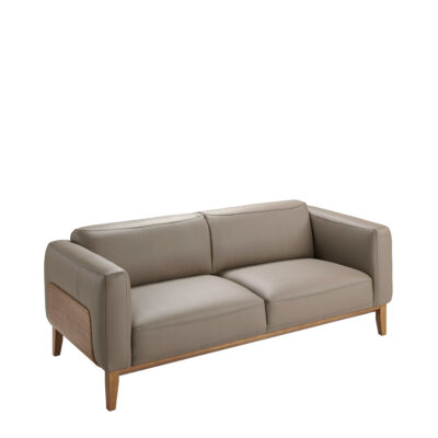 (Español) Sofá 3 plazas piel visón 3 seats sofa - Angel Cerdá