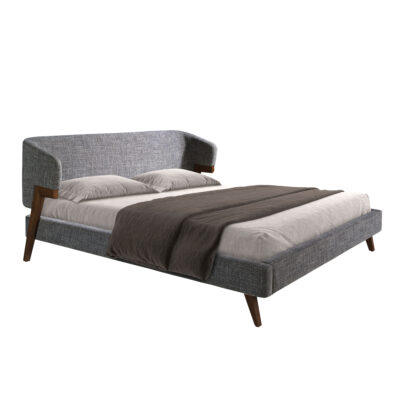 (Español) Cama tela color gris bed - Angel Cerdá