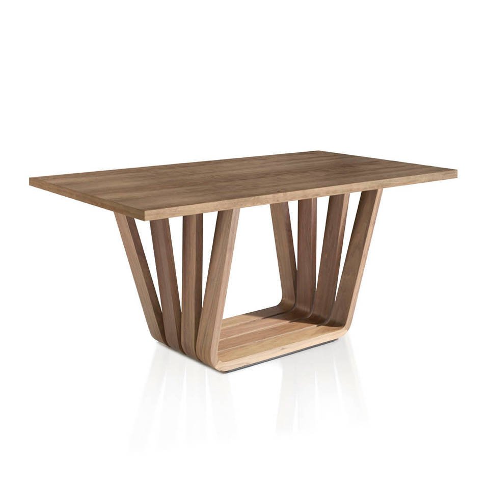 (Español) Mesa comedor de madera Nogal