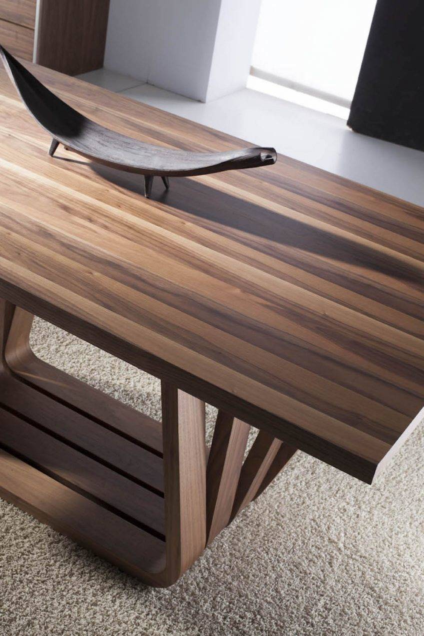 Walnut wood dining table