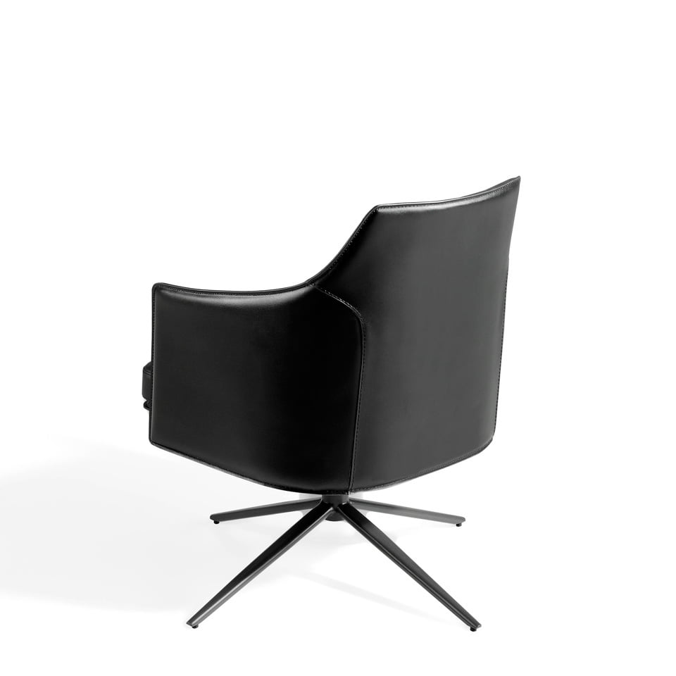 Swivel armchair upholstered in leatherette Swivel armchair upholstered in leatherette