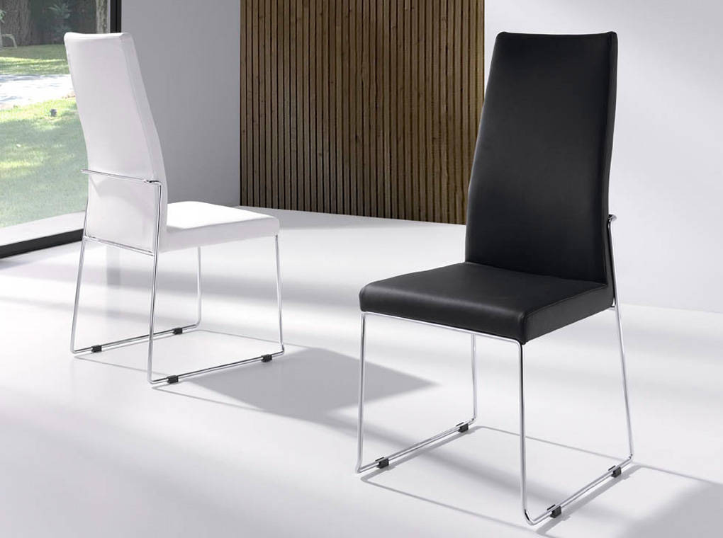 Upholstered chair with stainless steel frame. Upholstered chair with stainless steel frame.