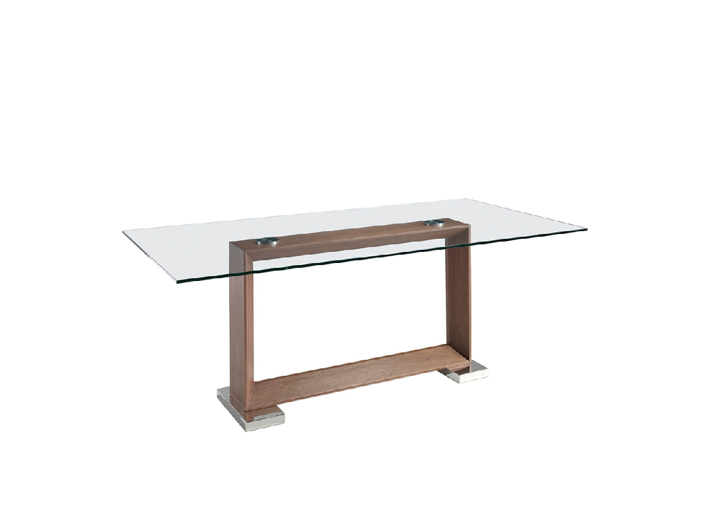 Dining table with Walnut wood base
