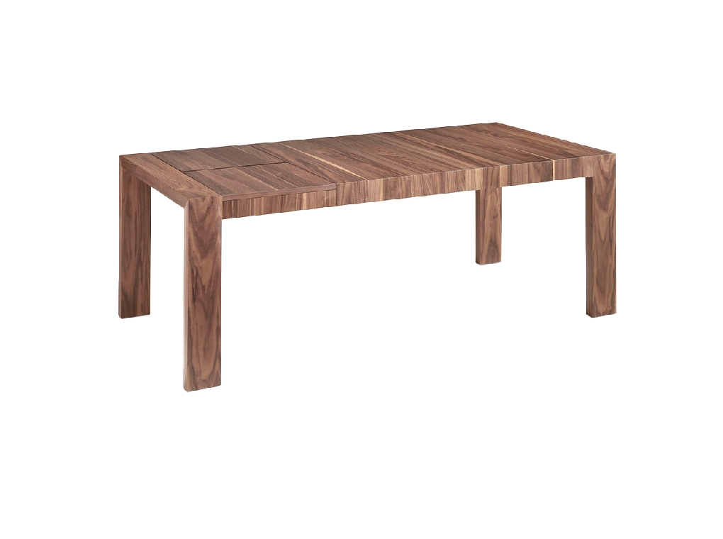 Mesa comedor extensible de madera Nogal