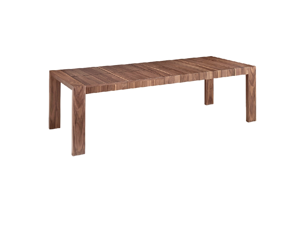 Mesa comedor extensible de madera Nogal