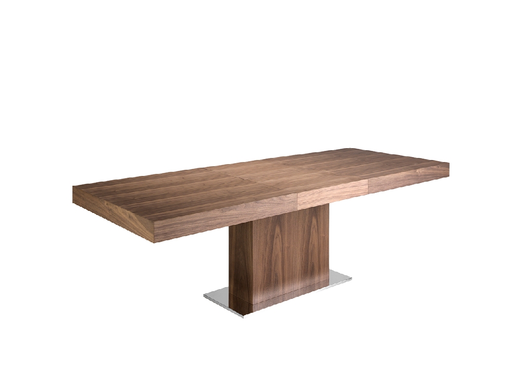 Table à manger rectangulaire en bois de noyer