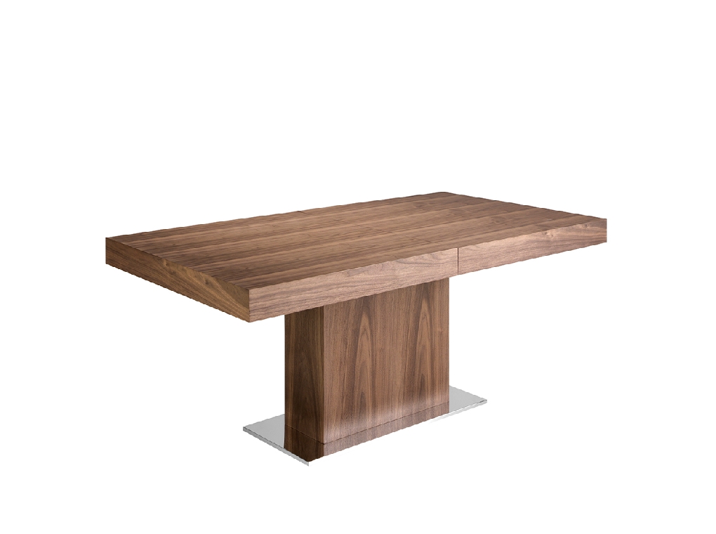 Mesa comedor rectangular de madera Nogal