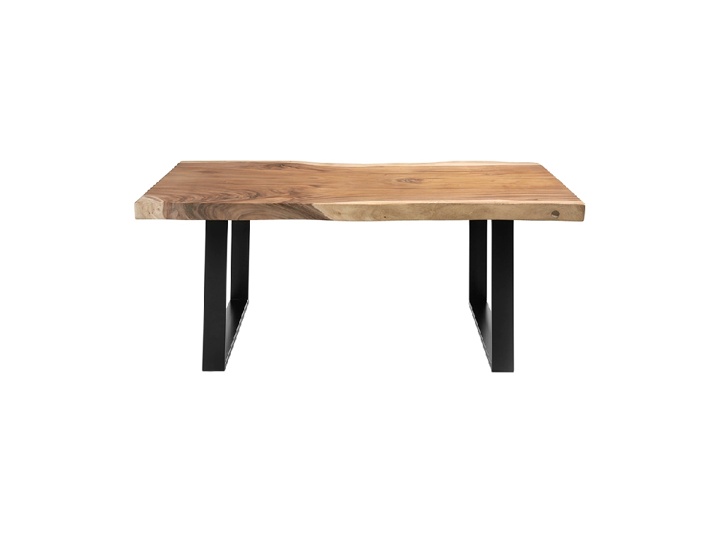Suar Holz Esstisch und schwarzes Schmiedeeisen Suar Holz Esstisch und schwarzes Schmiedeeisen