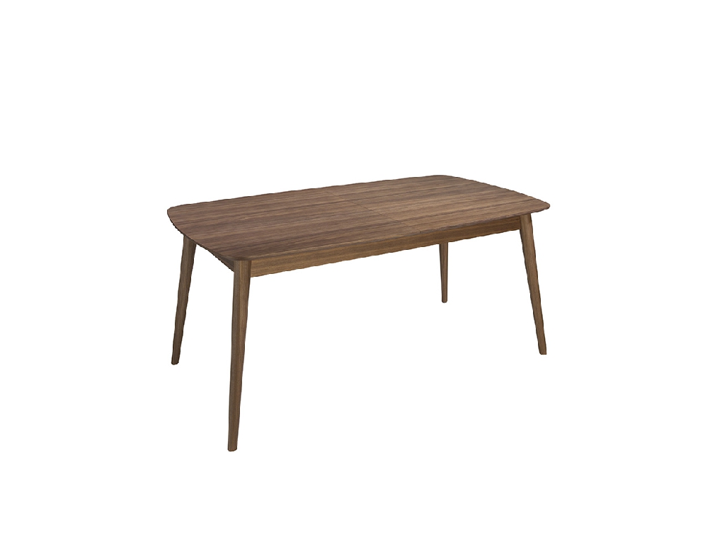 Walnut wood extendable dining table