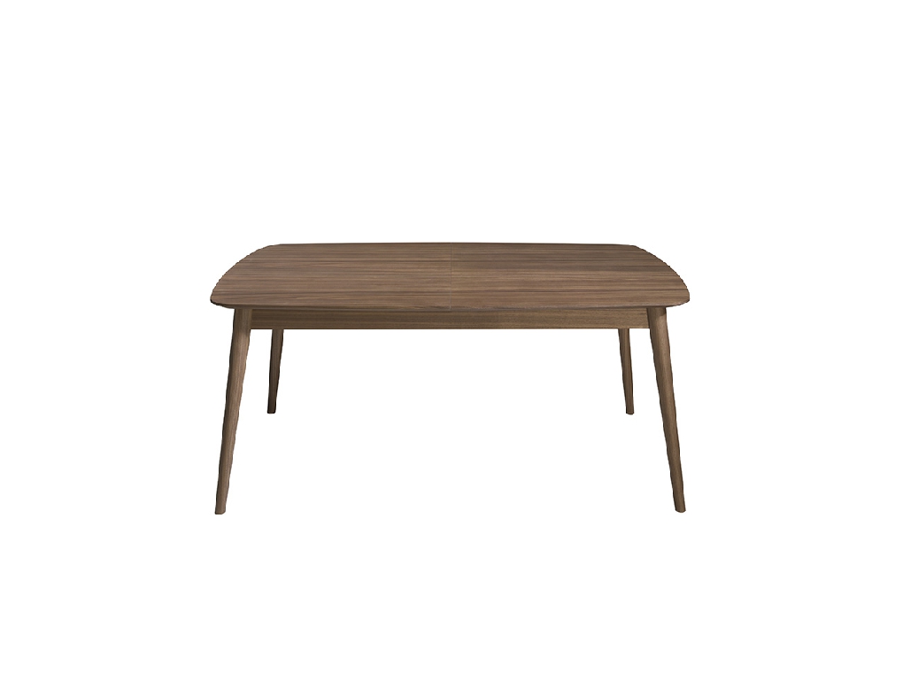 Walnut wood extendable dining table