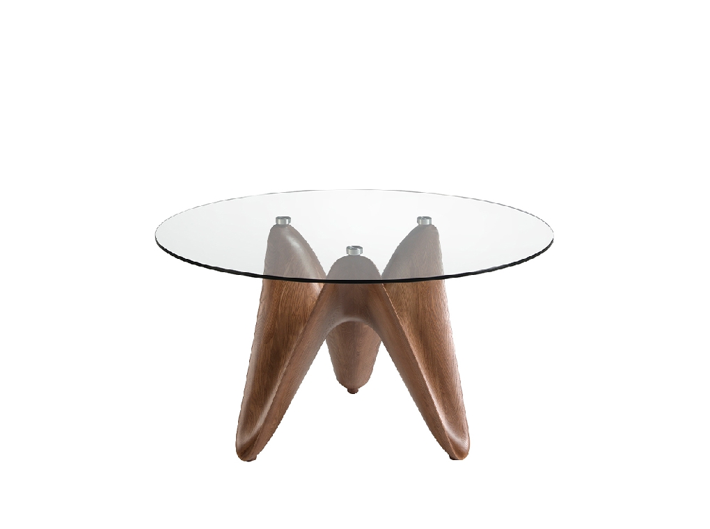 Обеденный стол круглый закаленное стекло