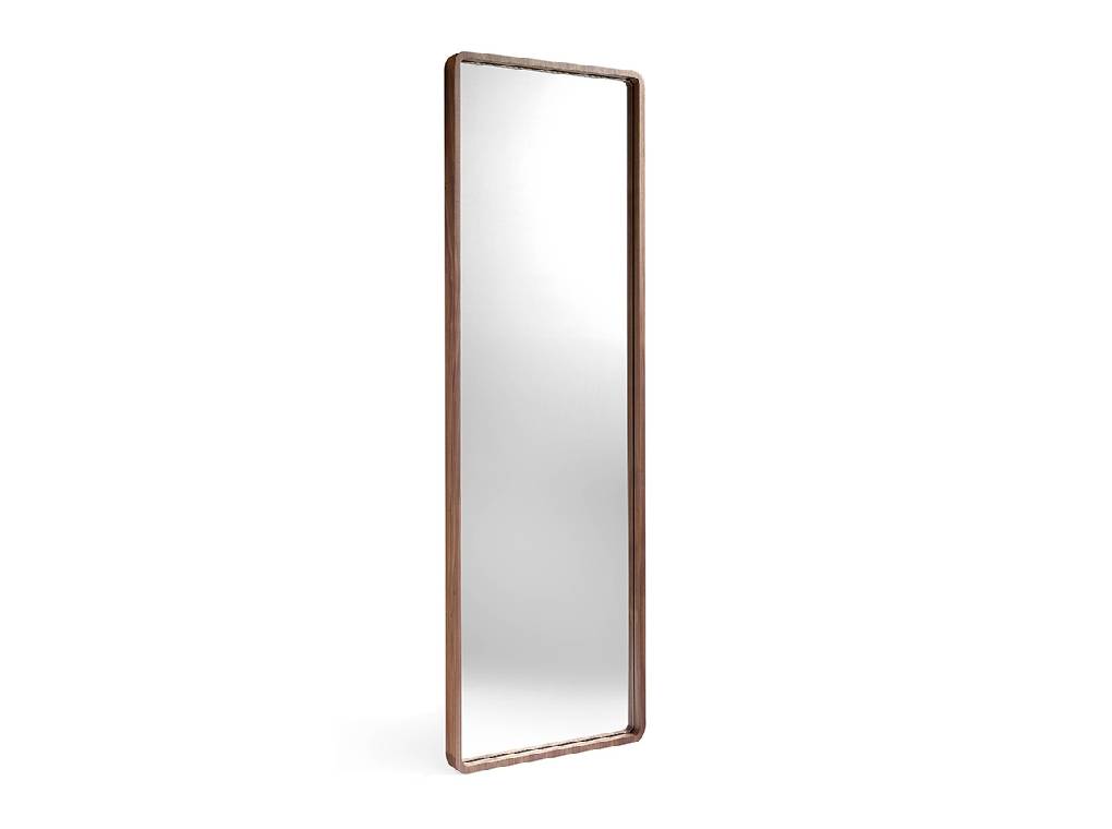 Walnut wood frame standing mirror Walnut wood frame standing mirror